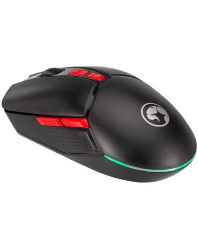 Mouse gaming Marvo - M701W, optic, wireless, negru - 2