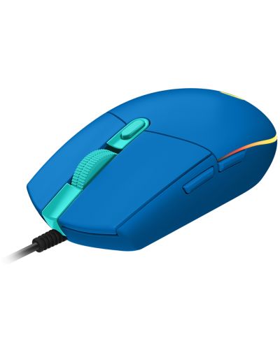 Mouse gaming Logitech - G203 Lightsync, optic, albastru - 3