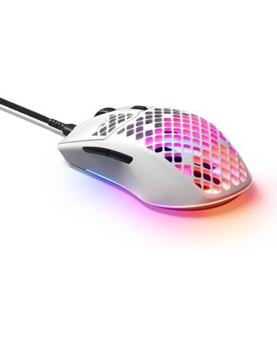 Mouse gaming SteelSeries - Aerox 3 (2022), optic, alb - 3