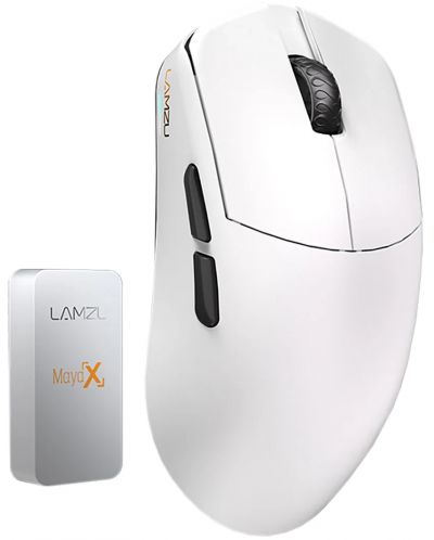 Mouse gaming Lamzu - MAYA X 8K, optic, wireless, alb | Ozone.ro