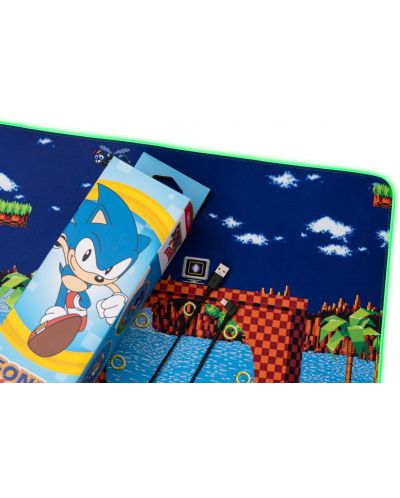 Mouse pad de gaming Erik - Sonic, XXL, multicolor - 4