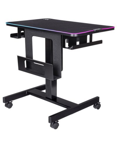 Birou gaming - CYCLEDESK 100 RGB Electric, negru - 1