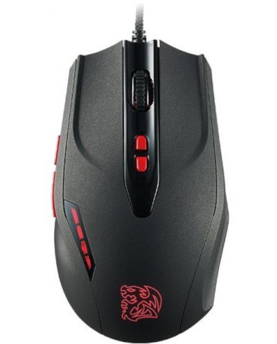 Mouse gaming Thermaltake - Black V2, laser, negru - 1