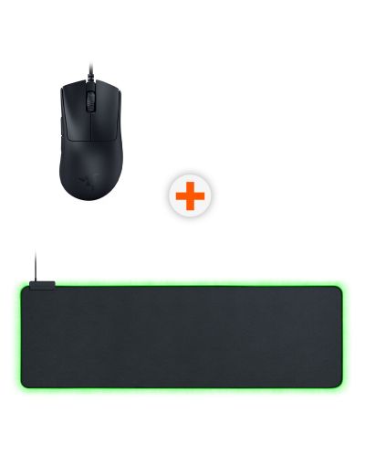 Mouse gaming și mouse pad Razer - DeathAdder V3 + Goliathus Chroma, Extended - 1