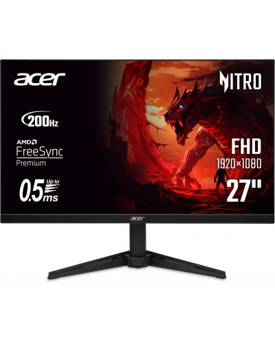 Monitor gaming Acer - Nitro QG271X1bmiipx, 27'', 200Hz, 0.5ms, IPS