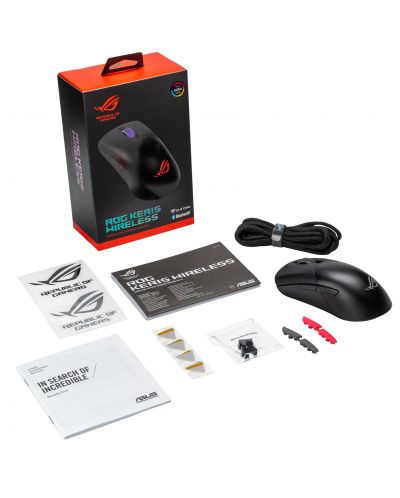 Mouse de gaming ASUS - ROG Keris, optic, wireless, negru - 7
