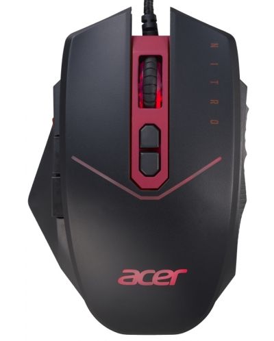 Mouse de gaming Acer - Nitro, negru/roșu - 1