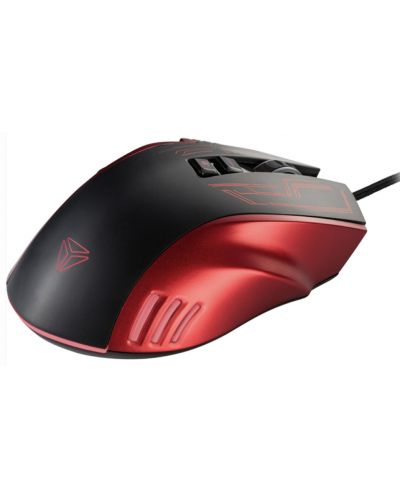 Mouse pentru jocuri Yenkee - 3028RD Rezistență, optic, negru/roșu - 3