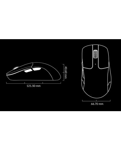 Mouse de gaming Keychron - M2, optic, wireless, alb - 4