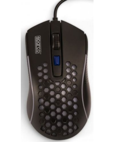 Mouse gaming Sparco - HIVE, optic, negru - 1