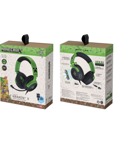 Razer4点セット Căști pentru gaming Razer - Kraken V4 X, Minecraft Edition | Ozone.ro