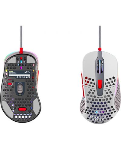 Mouse gaming Xtrfy - M4, optica,  multicolora - 3
