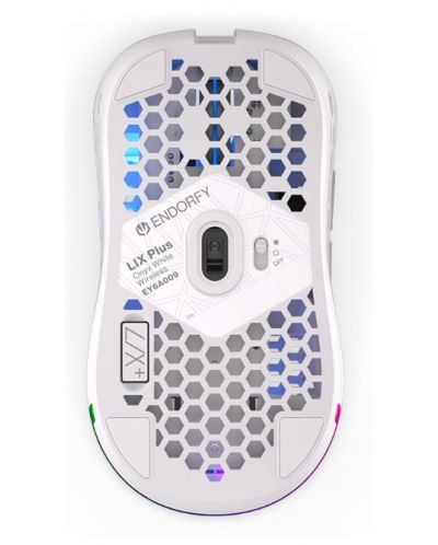 Mouse de gaming Endorfy - LIX Plus, optic, fără fir, Onyx White - 7