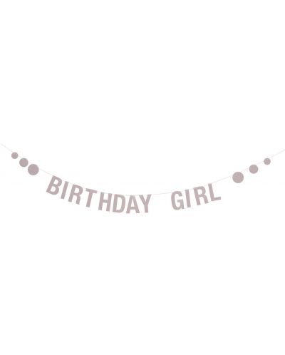 Ghirlanda Bloomingville - Birthday girl, roz - 1
