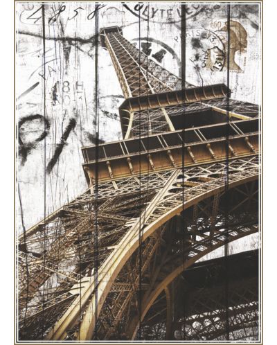 Puzzle Gold Puzzle de 2000 piese - Turnul Eiffel, vintage - 2