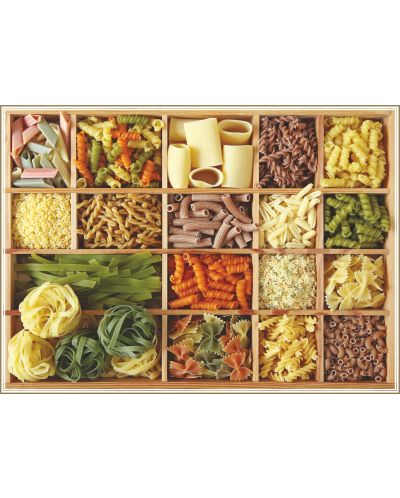 Puzzle Gold Puzzle de 1000 piese - Colectie de pasta intr-o cutie de lemn  - 2