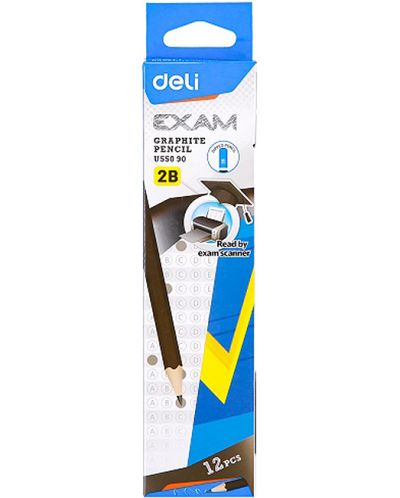 Creion din grafit Deli Exam - EU55090, 2B - 2