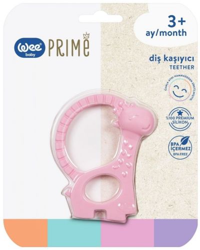 Jucărie pentru dentiție Wee Baby - Prime, roz - 2