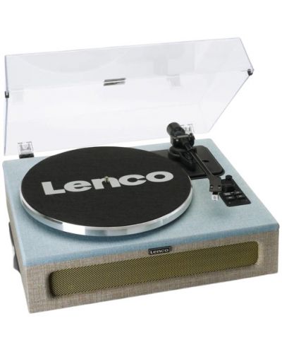 Gramofon Lenco - LS-440, automat, Albastru-Taupe - 2