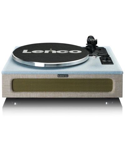 Gramofon Lenco - LS-440, automat, Albastru-Taupe - 3