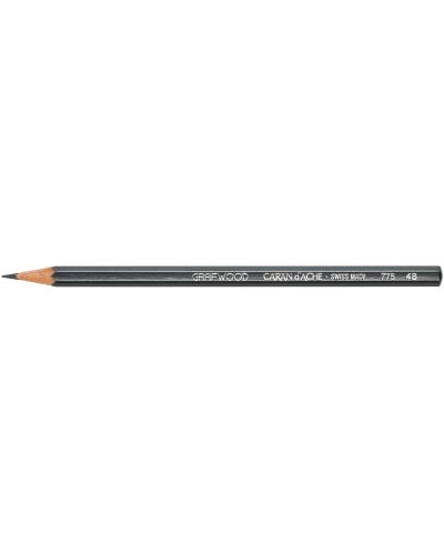 Creion de grafit  Caran d'Ache Grafwood - 4B - 1