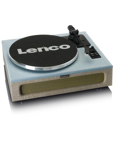 Gramofon Lenco - LS-440, automat, Albastru-Taupe - 4