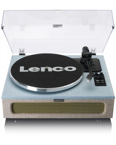 Gramofon Lenco - LS-440, automat, Albastru-Taupe - 1
