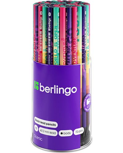 Creion grafit Berlingo - Scenic, HB, asortiment - 2