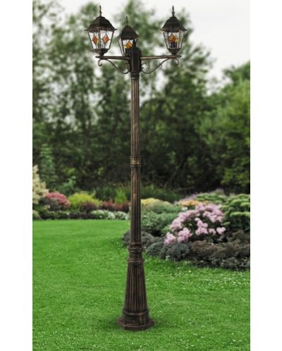 Lampă de grădină Rabalux - Monaco 8186, IP43, E27, 3 x 60W, bronz - 3