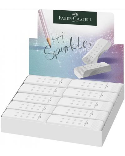 Faber-Castell Sparkle - Gumă de șters Rollon, albă - 2