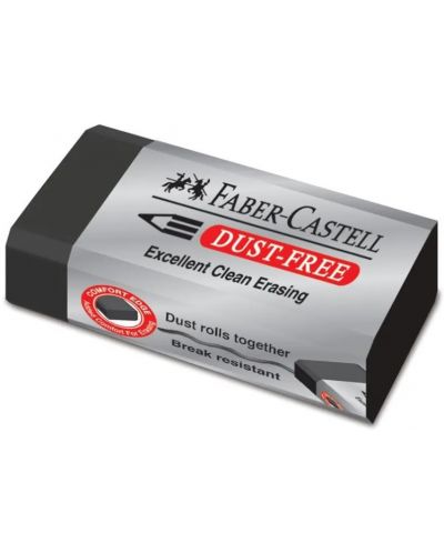 Ștergător Faber-Castell - Dust-Free, negru - 1