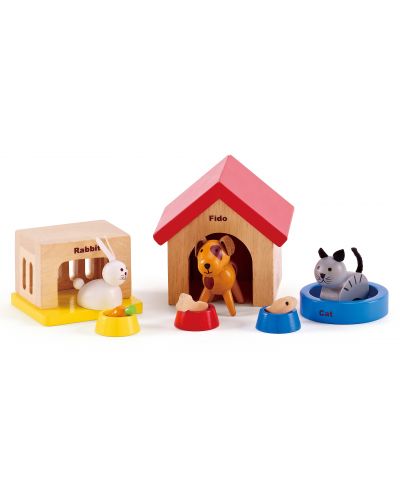 Set mini mobilier din lemn Hape - Casa pentru animale de companie - 2