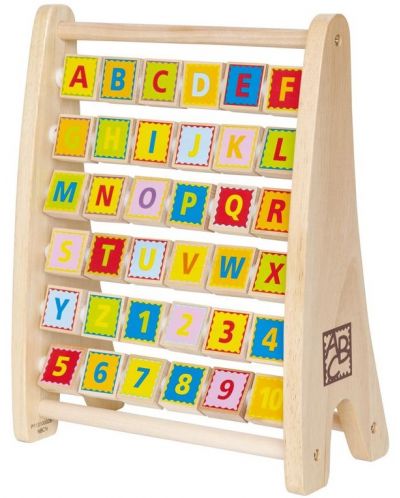 Abacus cu litere  Hape, din lemn - 1