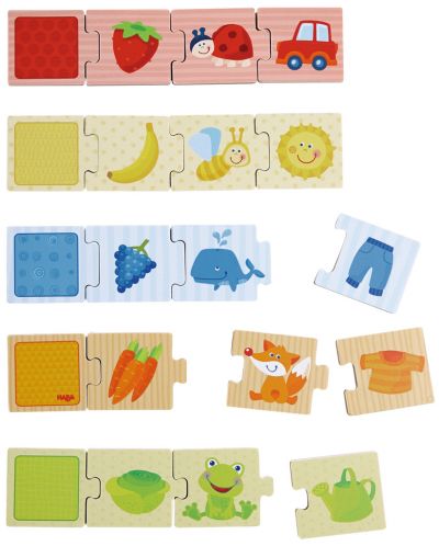 Puzzle-joc pentru copii Haba - Aranjare pe culori, cu animale si obiecte - 3