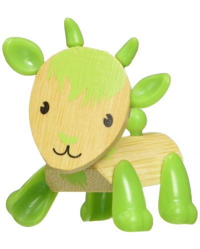 Jucarie pentru copii din bambus Hape - Animal mini Capra - 1