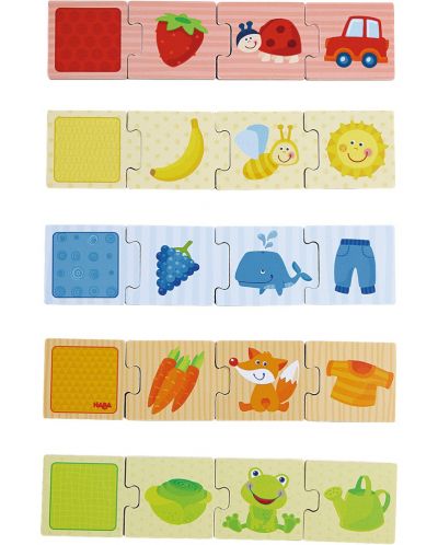Puzzle-joc pentru copii Haba - Aranjare pe culori, cu animale si obiecte - 2