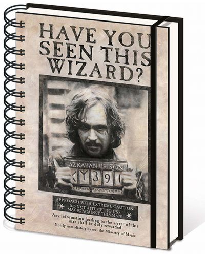 Carnetel Pyramid - Harry Potter (Wanted Sirius Black), format A5 - 1