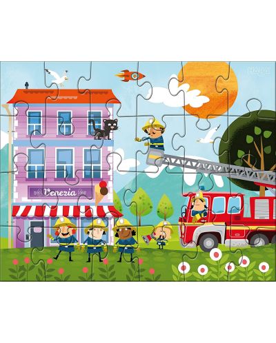 Puzzle 3 in 24 pentru copii Haba - Pompierii - 3