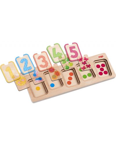Puzzle din lemn Haba - Numere - 3