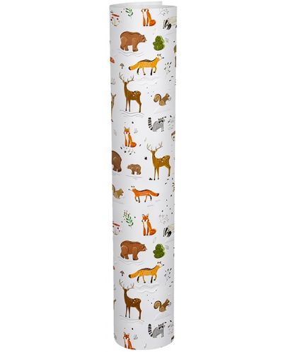 Hârtie de împachetat Goldbuch - Animale de pădure, alb, 50 x 70 cm - 2