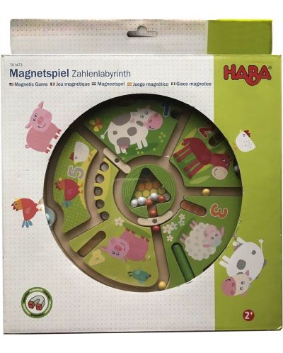 Joc magnetic pentru copii Haba - Cifre si animale - 2