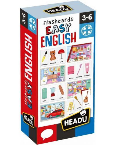 Cartonase educative Headu - Engleza usoara - 1