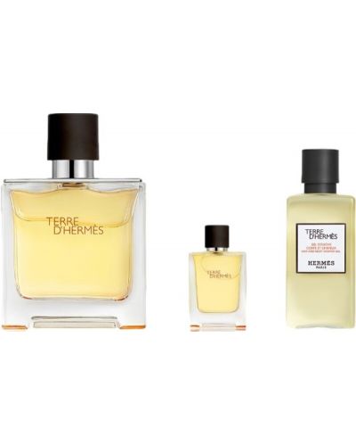 Hermes Terre D’Hermès Set - Apă de parfum, 75 și 5 ml + Gel de duș, 40 ml - 2