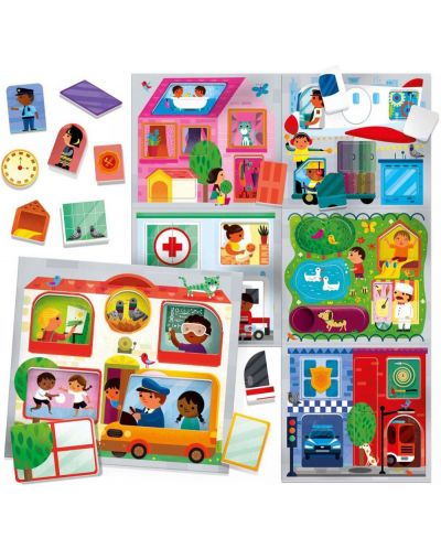Puzzle educativ Headu Montessori - In oras - 2