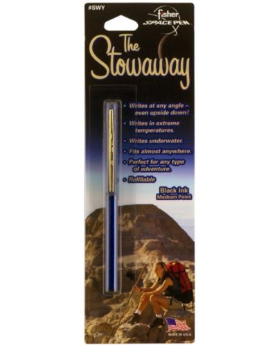 Fisher Space Pen Stowaway - Aluminiu anodizat albastru - 5