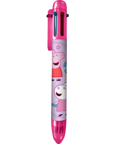 Stilou cu 6 culori Licență pentru copii - Peppa Pig - 1