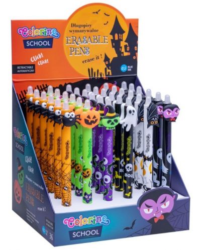 Pix și gumă de șters Colorino School - Halloween, asortiment - 1
