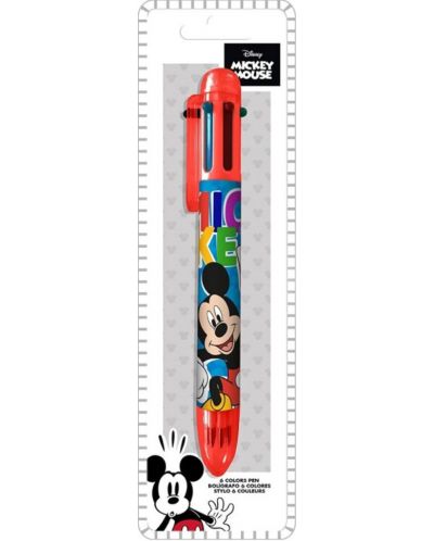 Stilou cu 6 culori Licență pentru copii - Mickey - 2