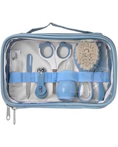 Set de igienă cu suport Lorelli Baby Care - Deluxe, Moonlight Blue - 1