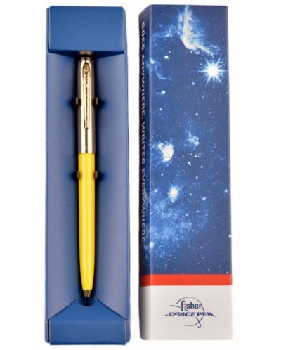 Pix Fisher Space Pen Cap-O-Matic - 775 Brass, galben - 2